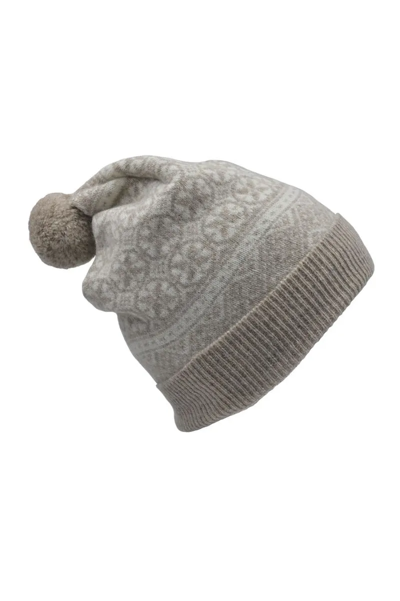 Rubislaw Fair isle Ski hat - Beige