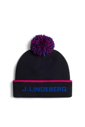 Stripe Beanie / JL Navy