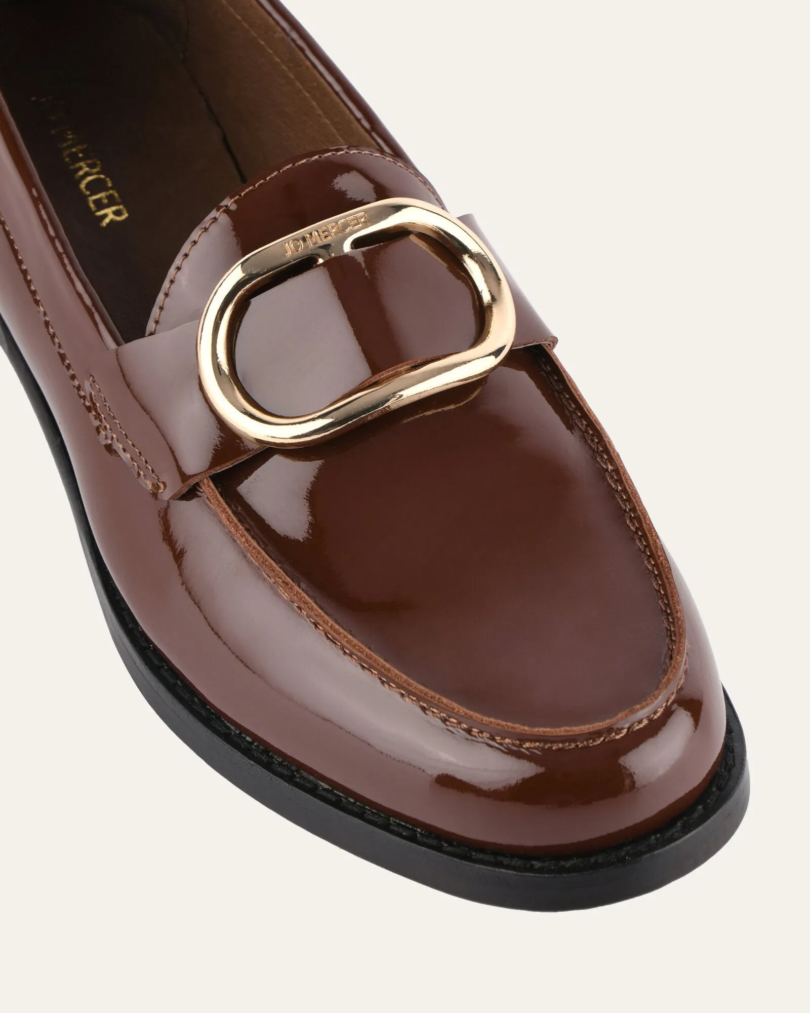 TAMARA LOAFERS CHOCOLATE PATENT