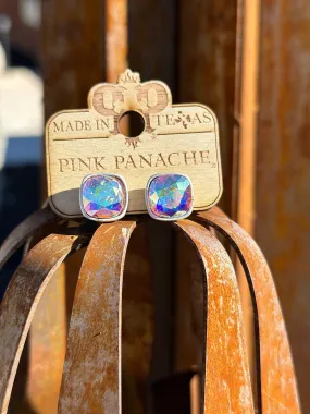 The Pink Panache Silver AB Crystal Stud Earring