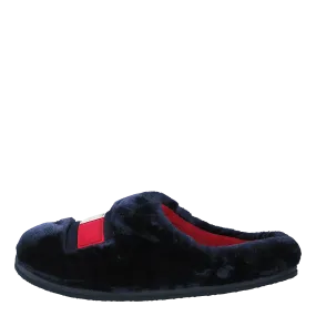 Tommy Womens Fur Slipper Rwb