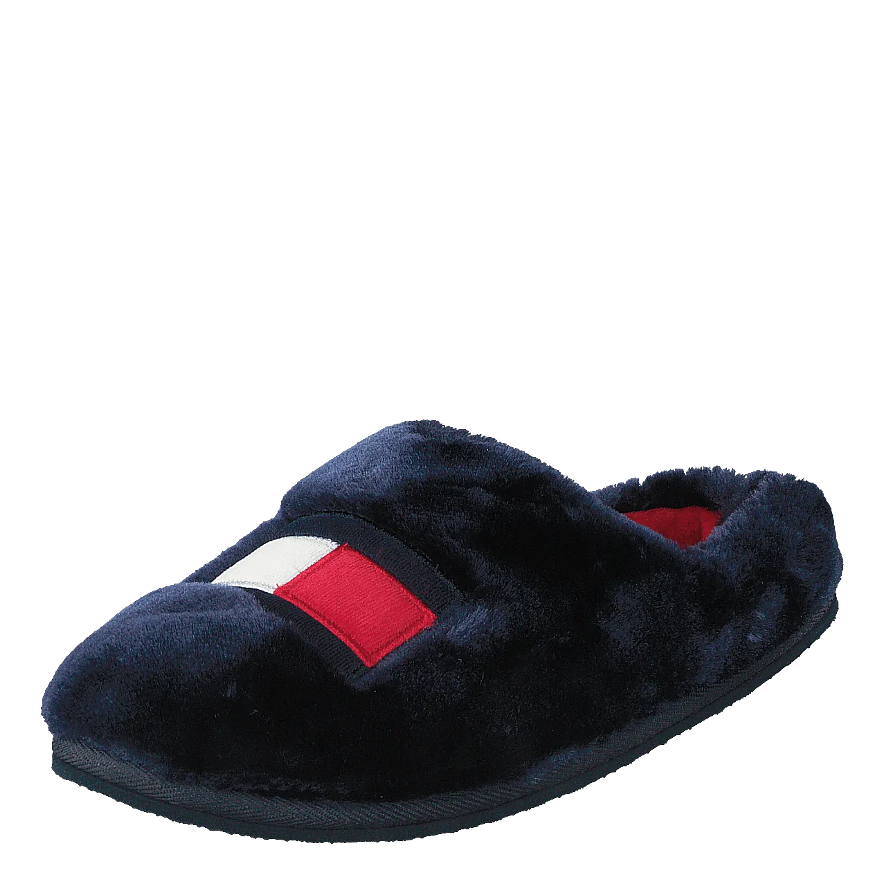 Tommy Womens Fur Slipper Rwb