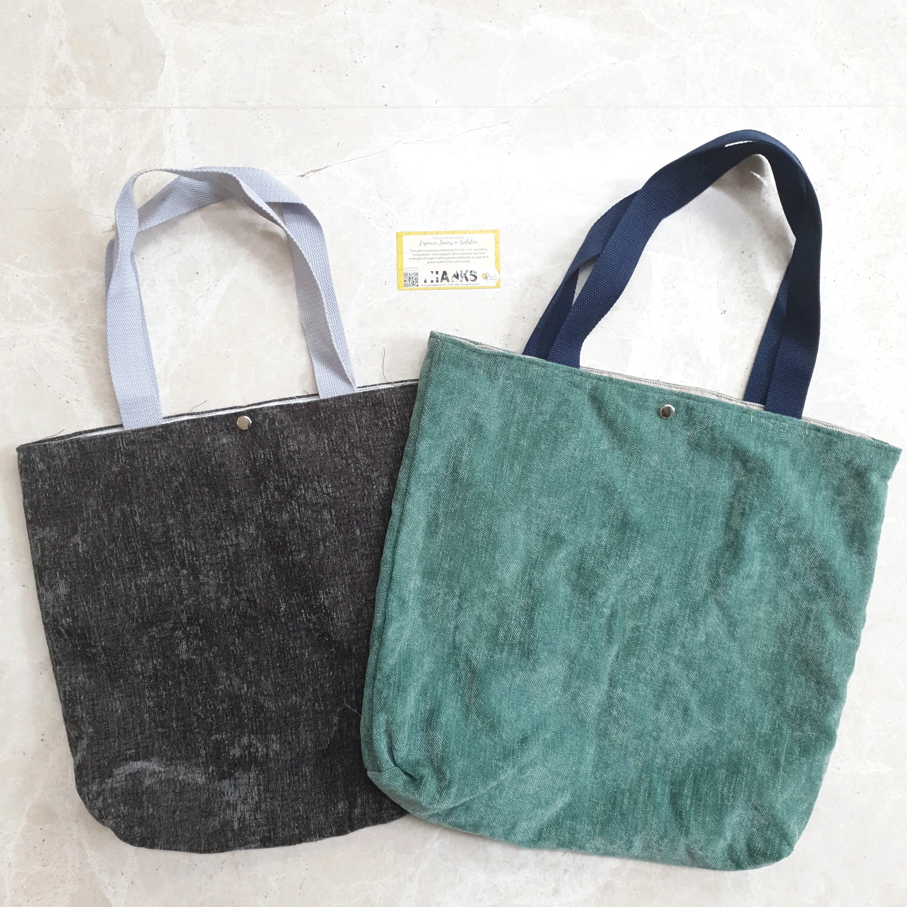 Upcycled Plain Tote Bag